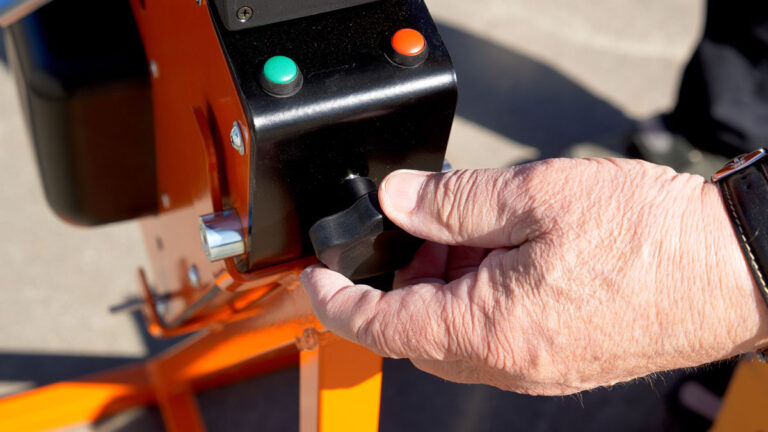 Indstilling af vertikal kniv